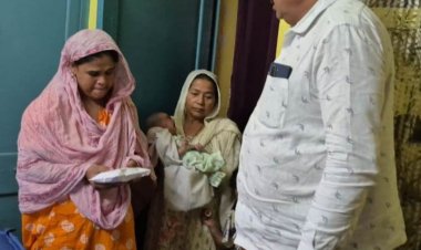 हुडको मस्जिद कमेटी मिली सड़क हादसे के मृत नौजवान के परिवार से, सौंपी सहायता राशि