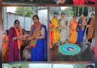 महिला सशक्तिकरण के संदेश के साथ भाजपा महिला मोर्चा का रंगोली एवं पाक कला आयोजन