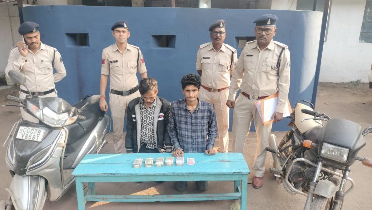 राजनांदगांव पुलिस ने भिलाई के दो आदतन आरोपी को किया गिरफ्तार, दुर्ग की दुकान से चुराए थे 4.90 लाख कैश