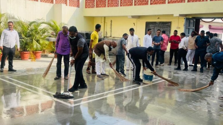 रामलला की प्राण प्रतिष्ठा से पहले भाजपा द्वारा मंदिरों, तीर्थस्थलों एवं पूजास्थलों का स्वच्छता अभियान प्रारंभ