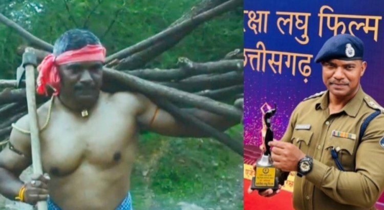 यातायात जागरूकता पर पुलिस दुर्ग द्वारा बनाई गई शार्ट फिल्म  बेस्ट स्क्रिप के लिए किए गए पुरस्कृत