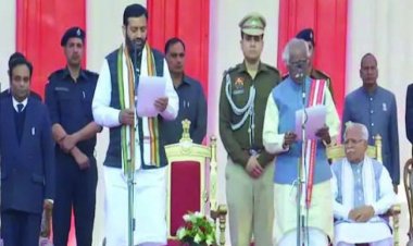 नायब सिंह सैनी ने ली हरियाणा के सीएम पद की शपथ