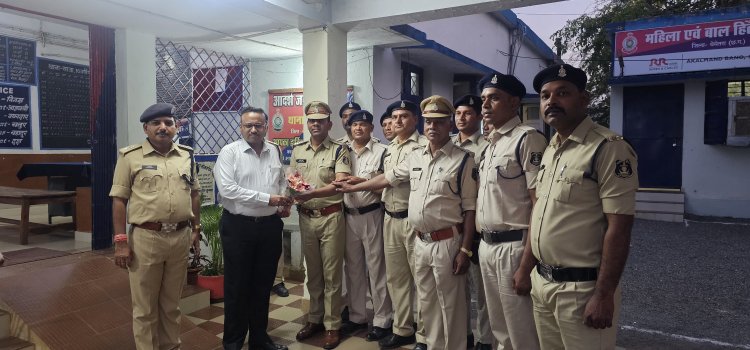 पुलिस महानिरीक्षक दुर्ग रेंज ने बेमेतरा जिले का भ्रमण के दौरान लिया जायजा