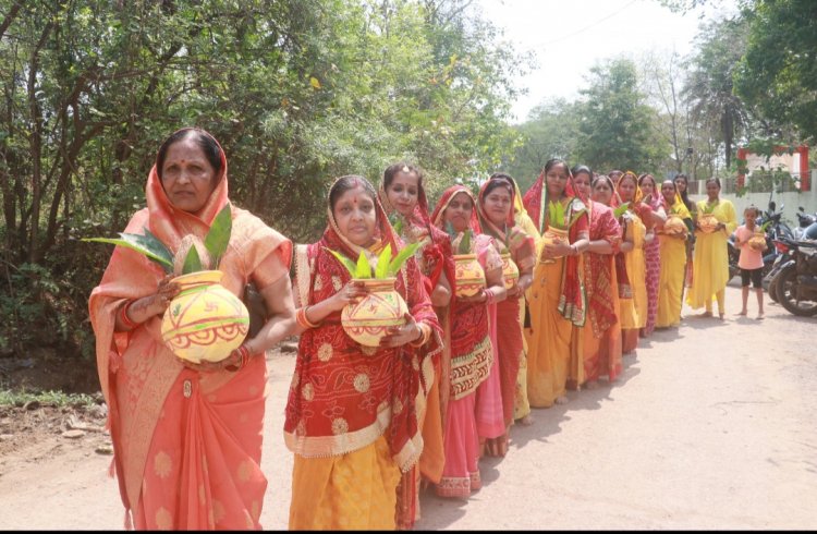 शिवनाथ नदी तट में कलश यात्रा एवं अभिषेक के साथ प्रारंभ हुआ प्राण प्रतिष्ठा कार्यक्रम