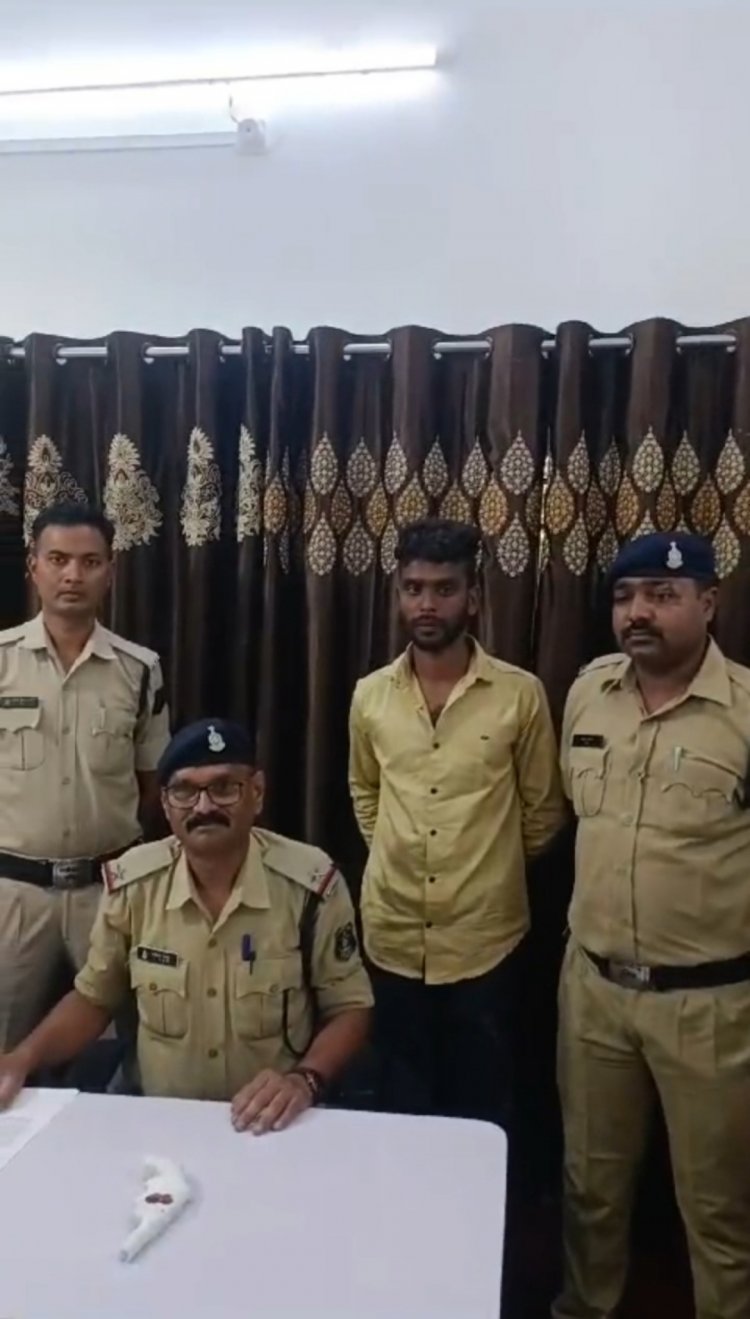 सजग कोरबा अभियान के तहत कोरबा पुलिस के द्वारा अवैध रूप से देसी कट्टा रखने वाले को किया गिरफ्तार