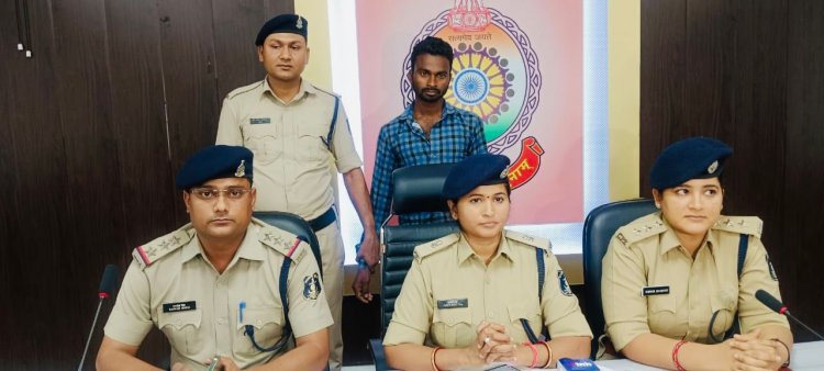 प्रेमिका की हत्या करने वाले फरार आरोपी को पुलिस ने जंगल में घेराबंदी कर पकड़ा