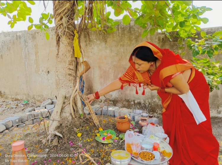 वट सावित्री:पति की दीर्घायु के लिए महिलाओं ने रखा व्रत, बरगद पेड़ के नीचे की पूजा-अर्चना