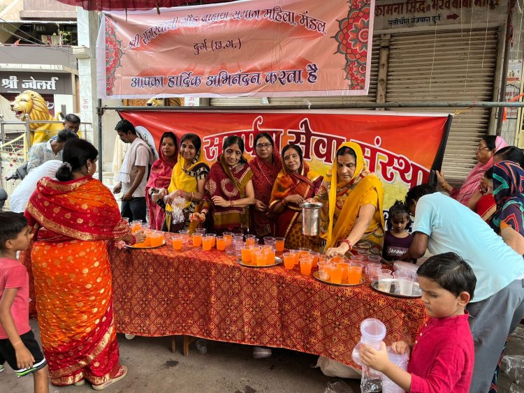 शनि जयंती एवं ज्येष्ठ अमावस्या के अवसर पर शरबत आम का पना एवं ठंडा पानी का निःशुल्क वितरण