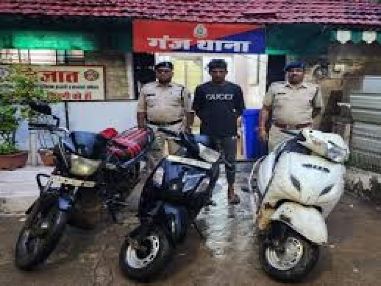 रायपुर में पुलिस ने चोरी की बाइक को बेचने के लिए ग्राहक की तलाश कर रहे एक युवक को गिरफ्तार किया