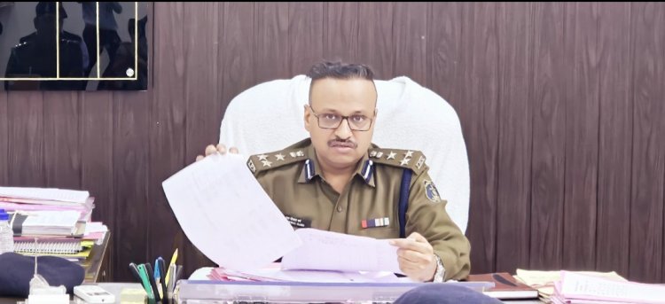 पुलिस महानिरीक्षक दुर्ग रेंज द्वारा नगर पुलिस अधीक्षक, भिलाई नगर कार्यालय का किया गया आकस्मिक निरीक्षण