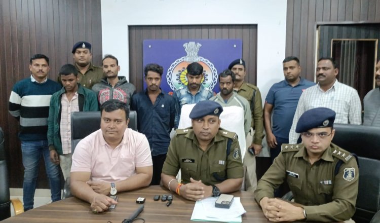 दुर्ग पुलिस ने  निर्माणाधीन मकानों में चोरी करने वाले 5 आरोपी को  किया गिरफ्तार