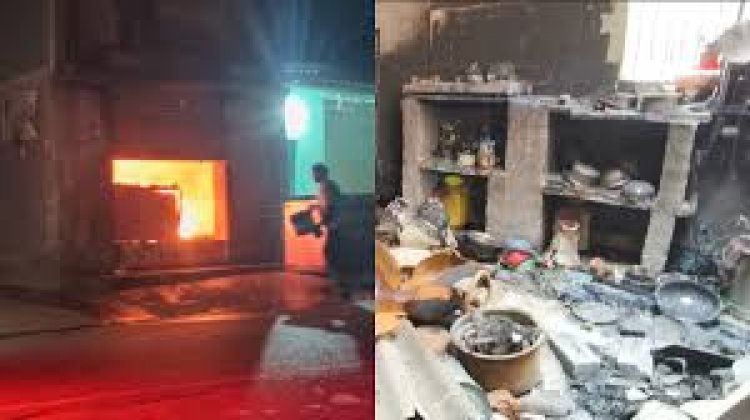 पति-पत्नी सामान लेने गए बाहर, घर में सो रहा था 4 साल का बेटा, अचानक गैस सिलेंडर फटने से हुआ धमाका