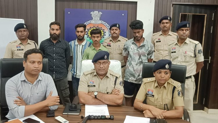 म्यूल अकाउंट के आरोपी पुलिस गिरफ्त मे,अकाउंट के जरिए सायबर फ्रॉड के रूपयों को होता था लेन-देन,06 आरोपी गिरफ्तार
