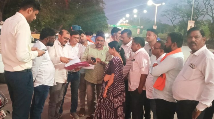 मालवीय चौक बेहतर लुक देने की तैयारी,महापौर व कमिश्नर ने कार्य स्थल का किया निरीक्षण