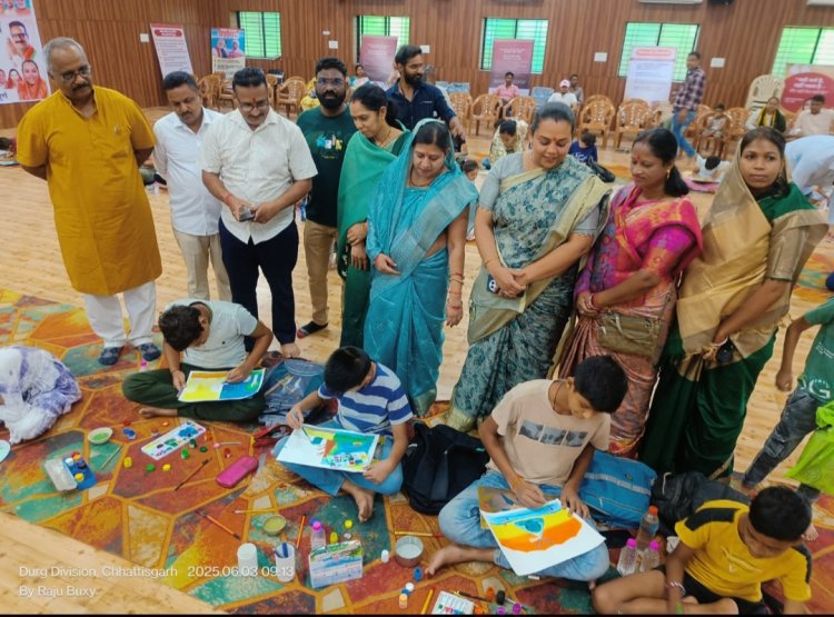 पर्यावरण दिवस के पूर्व प्रकृति के प्रति बच्चों का उत्साह,प्रतियोगिता में बच्चों ने बढ़-चढ़कर भाग लिया,अपनी रचनात्मकता के माध्यम से पर्यावरण संरक्षण का दिया संदेश