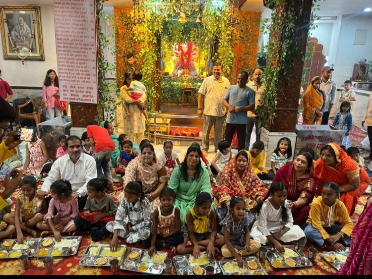 दुर्ग का सत्तीचौरा एक ऐसा स्थान है जहां नवरात्र में रोज पूजी जाती हैं बेटियां और कराया जाता है कन्या भोज  अष्टमी को लगाया जाएगा 56 भोग