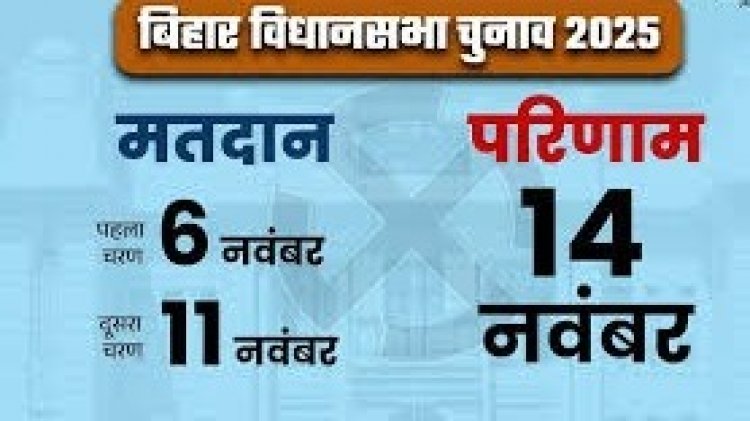बिहार में दो चरणों में चुनाव, 6 और 11 नवंबर को मतदान, 14 नवंबर को रिजल्ट