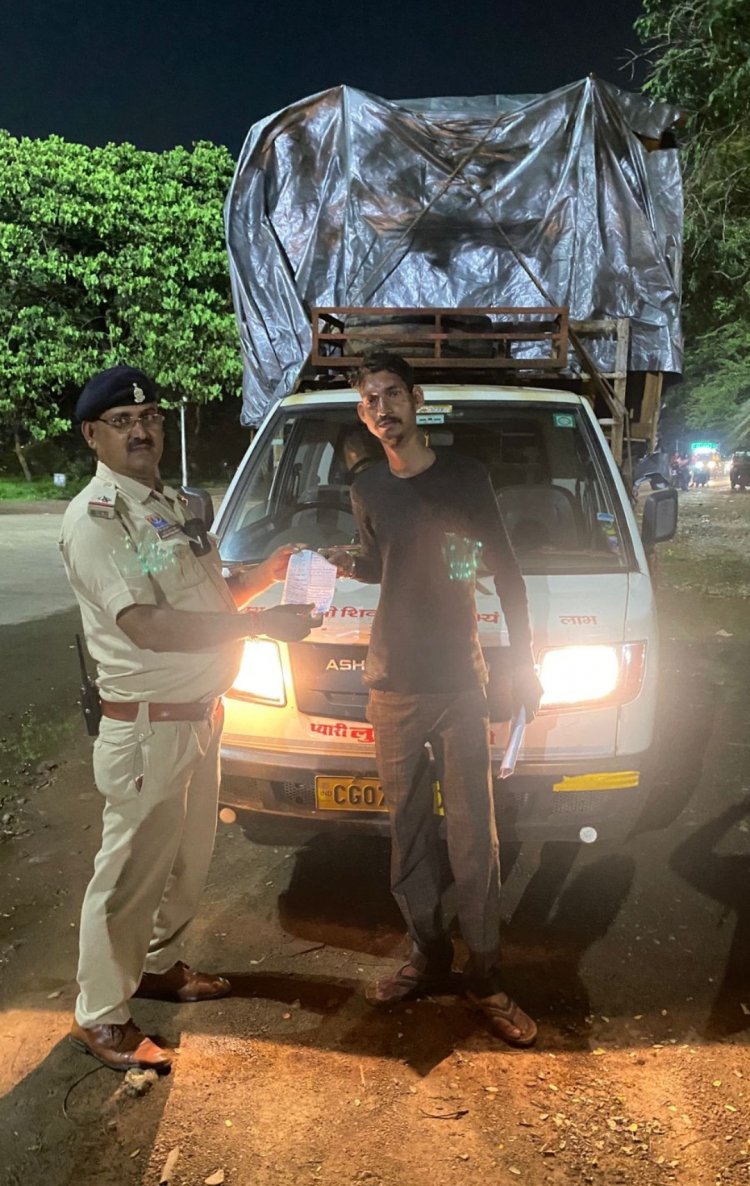 दुर्ग : शराब पीकर वाहन चलाने वालों पर शिकंजा, यातायात पुलिस का रात्रिकालीन अभियान जारी