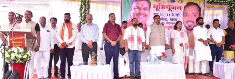 स्कूल शिक्षा मंत्री गजेन्द्र यादव ने किया 33/11 केव्ही विद्युत उपकेन्द्र माटरा का भूमिपूजन,सात गांवों के हजारों उपभोक्ता एवं किसान होंगे लाभान्वित