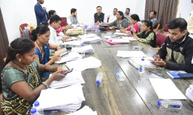 संभाग आयुक्त और कलेक्टर ने डिजिलाइजेशन कार्य का निरीक्षण किये, कार्य में प्रगति लाने दिये आवश्यक मार्गदर्शन