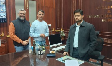 भिलाई चैंबर में जिला कलेक्टर अभिजीत सिंह का स्वागत - अभिनंदन