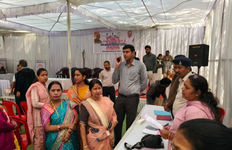 महापौर अलका बाघमार के नेतृत्व में सुशासन सप्ताह शिविर, आदित्य नगर जोन में दिखी प्रशासन की सक्रियता