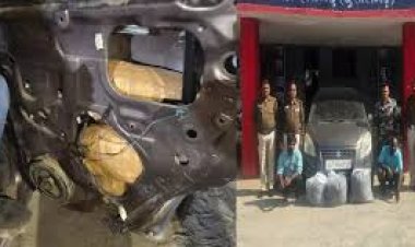 रायगढ़ में ‘पुष्पा’ स्टाइल गांजा तस्करी का भंडाफोड़, कार के दरवाजों में छुपा था 19 किलो माल