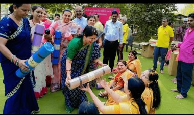 दादा-दादी पार्क में महिला शक्ति का सम्मान: महापौर अलका बाघमार की मौजूदगी में हुआ भव्य आयोजन