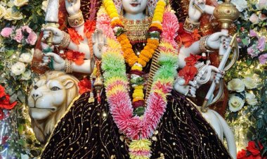 ज्योति कलश प्रज्ज्वलित करके प्रारंभ हुआ श्री सत्तीचौरा माँ दुर्गा मंदिर का 16 वाँ वार्षिकोत्सव एवं चैत्र नवरात्र पर्व