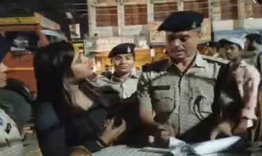 नशे में स्कूटी दौड़ा रही युवती का हाई-वोल्टेज ड्रामा, पुलिस से भिड़ंत