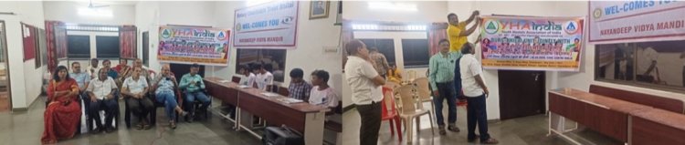 यूथ हॉस्टल्स एसोसिएशन ऑफ इण्डिया दुर्ग भिलाई इकाई ने बच्चों के साथ मनायी फूलों की होली