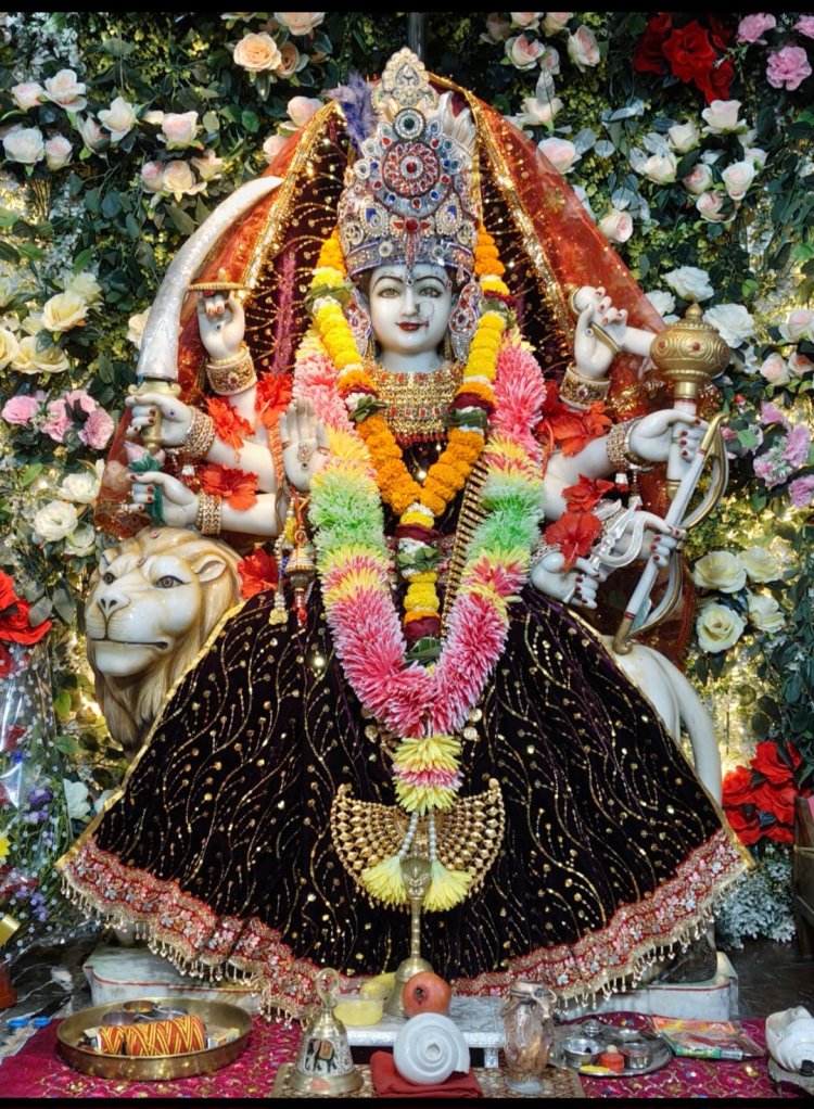 ज्योति कलश प्रज्ज्वलित करके प्रारंभ हुआ श्री सत्तीचौरा माँ दुर्गा मंदिर का 16 वाँ वार्षिकोत्सव एवं चैत्र नवरात्र पर्व