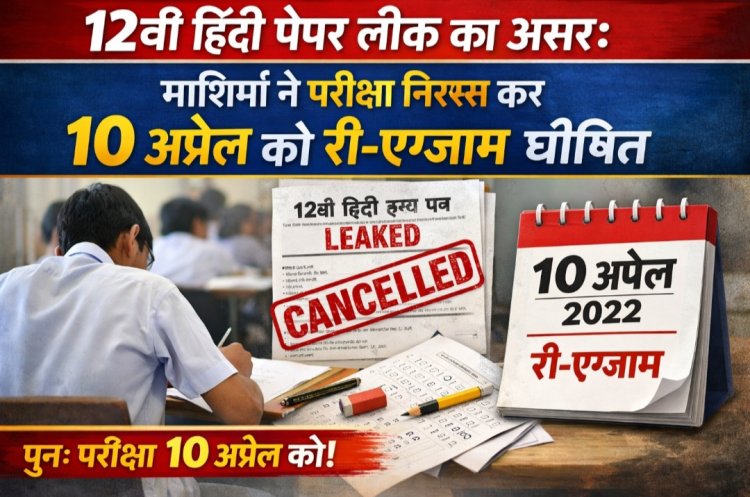 12वीं हिंदी पेपर लीक का असर: माशिमं ने परीक्षा निरस्त कर 10 अप्रैल को री-एग्जाम घोषित