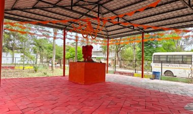 भिलाई के योगा उद्यान में अवैध कब्जे की कोशिश, रातों-रात मूर्ति स्थापित