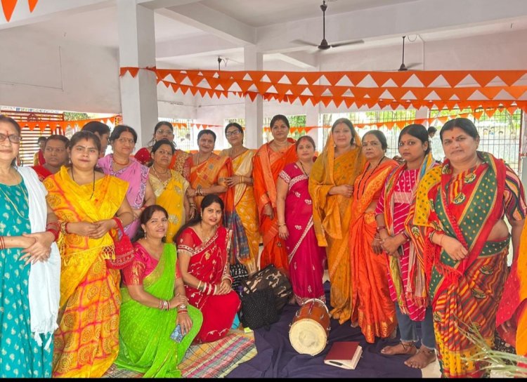 हनुमान जयंती पर नीलू महिला स्व सहायता समूह द्वारा भव्य सुंदरकांड पाठ एवं भजन-कीर्तन