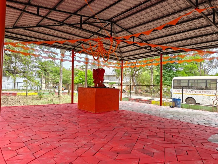 भिलाई के योगा उद्यान में अवैध कब्जे की कोशिश, रातों-रात मूर्ति स्थापित