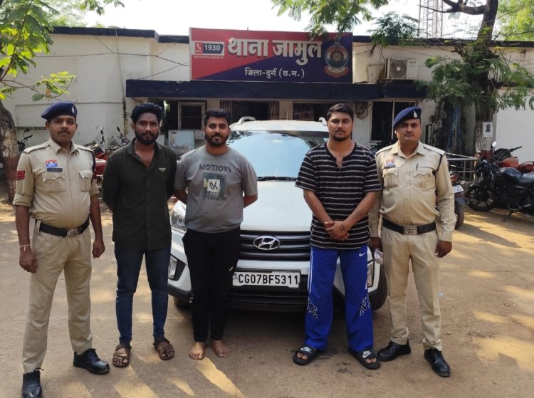 IPL मैचों पर ऑनलाइन सट्टा, जामुल पुलिस की बड़ी कार्रवाई—3 आरोपी गिरफ्तार