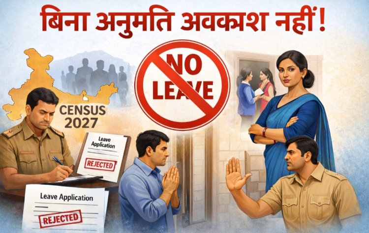 जनगणना 2027: ड्यूटी में लगे कर्मचारियों के अवकाश पर सख्ती, बिना अनुमति छुट्टी नहीं
