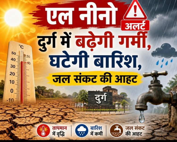 एल नीनो का अलर्ट: दुर्ग में बढ़ेगी गर्मी, घटेगी बारिश, जल संकट की आहट