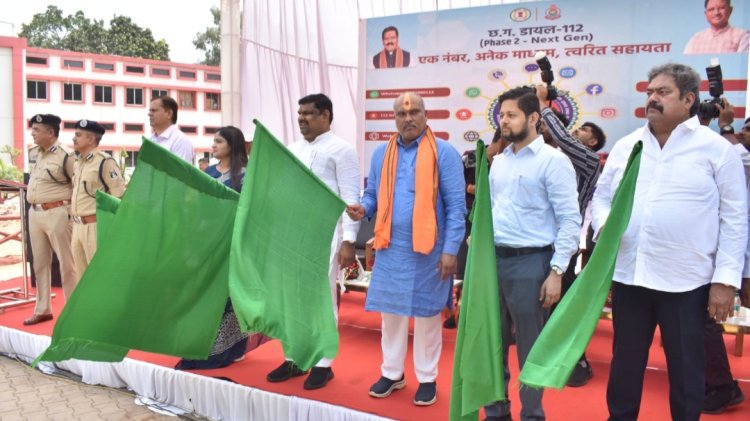दुर्ग जिले को मिले 35 ERV और 4 हाईवे पेट्रोलिंग वाहन, डायल-112 सेवा अपग्रेड