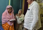 हुडको मस्जिद कमेटी मिली सड़क हादसे के मृत नौजवान के परिवार से, सौंपी सहायता राशि