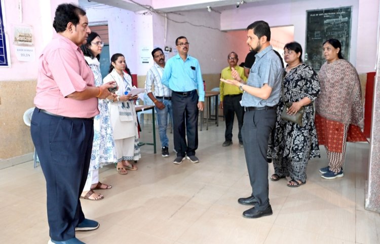 छत्तीसगढ़ राज्य लोक सेवा आयोग मुख्य परीक्षा,कलेक्टर ने किया परीक्षा केंद्र का निरीक्षण