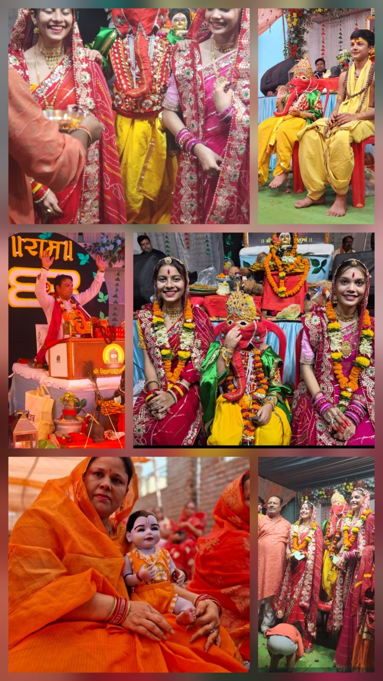 शिव महापुराण कथा में गणेश जन्म, विवाह प्रसंग का वर्णनः ग्राम लिटिया सेमरिया में श्रद्धालुओं ने रिद्धि-सिद्धि संग बारात का आनंद लिया