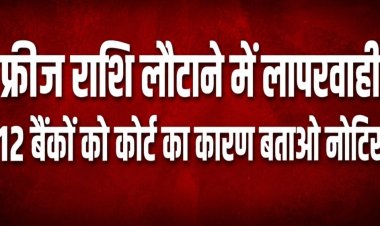 दुर्ग : फ्रीज राशि लौटाने में लापरवाही, 12 बैंकों को कोर्ट का कारण बताओ नोटिस