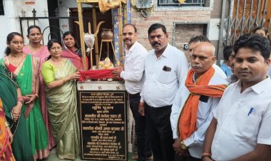 महापौर अलका बाघमार ने किया 24.98 लाख के विकास कार्यों का भूमिपूजन
