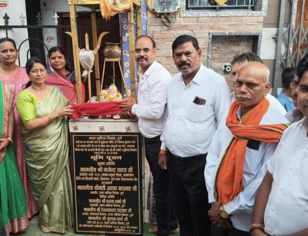 महापौर अलका बाघमार ने किया 24.98 लाख के विकास कार्यों का भूमिपूजन