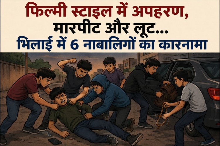 फिल्मी स्टाइल में अपहरण, मारपीट और लूट… भिलाई में 6 नाबालिगों का कारनामा