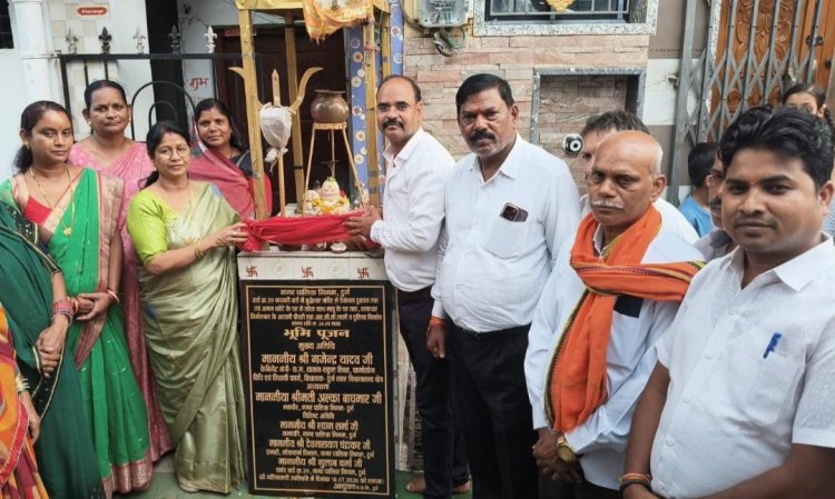 महापौर अलका बाघमार ने किया 24.98 लाख के विकास कार्यों का भूमिपूजन