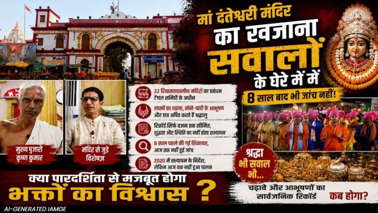 जगदलपुर: दंतेश्वरी मंदिर के सोने-चांदी के आभूषणों का हिसाब मांग रहे श्रद्धालु