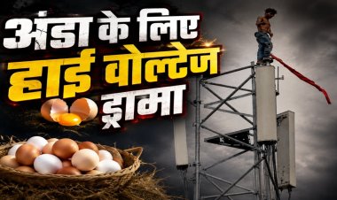 अंडा नहीं मिला तो एयरटेल टावर पर चढ़ गया युवक, घंटों चला हाई वोल्टेज ड्रामा